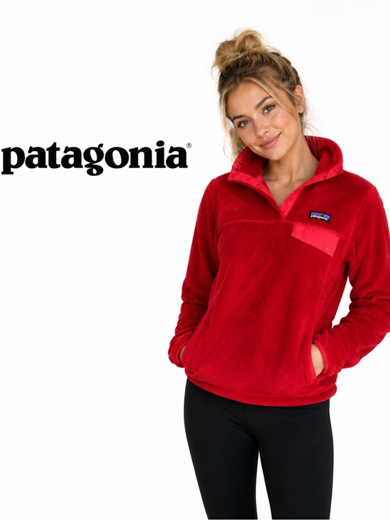 Patagonia Jackets & Blazers - Patagonia Women’s Small Red Polartec Pro Thermal Fleece Pullover cozy outdoor